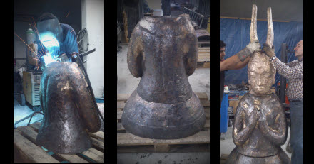 Bronzeguss Zisilierung